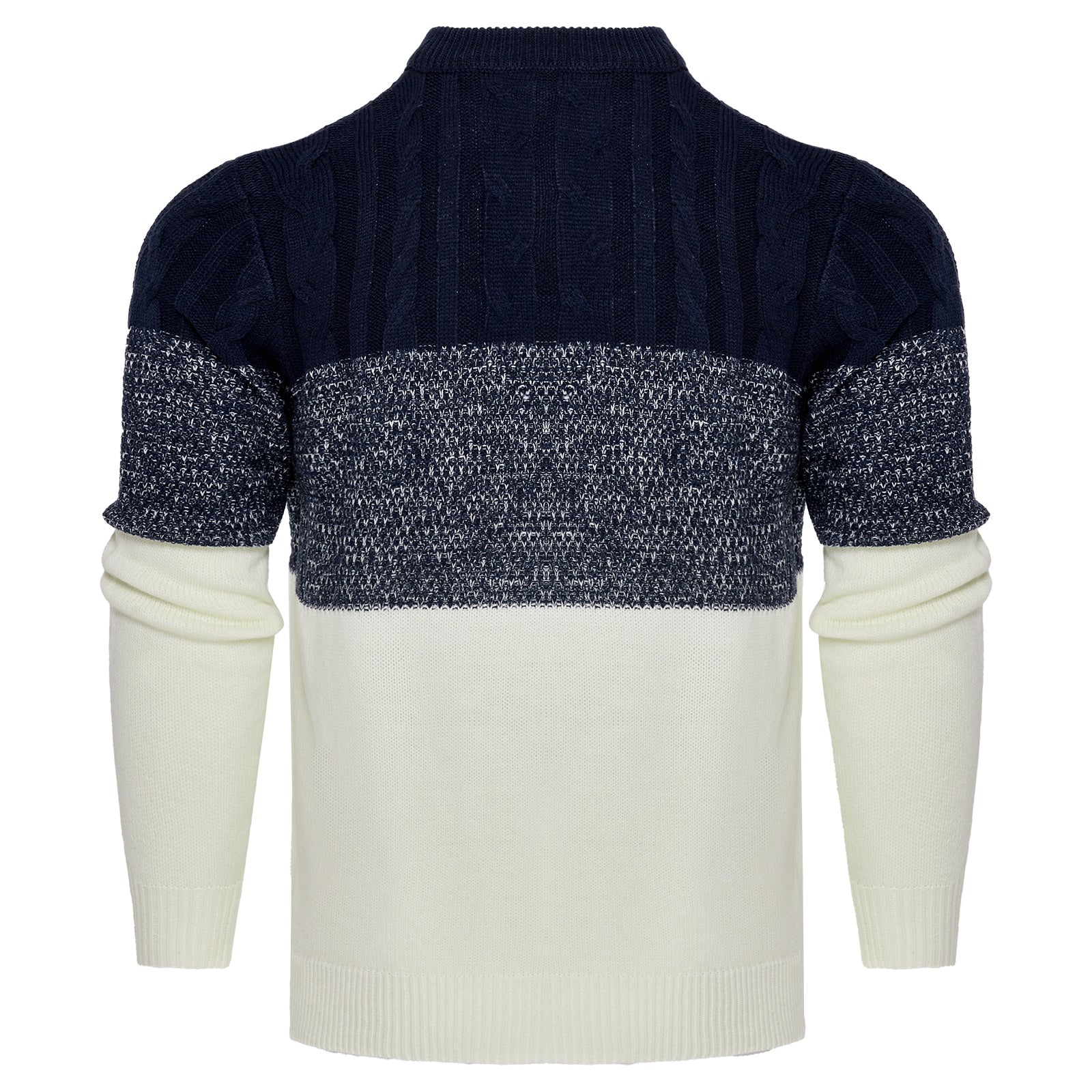 Men's Knitted Sweater Fashion Long - sleeved Pullover Tops Fall And Winter Clothing - PratSN