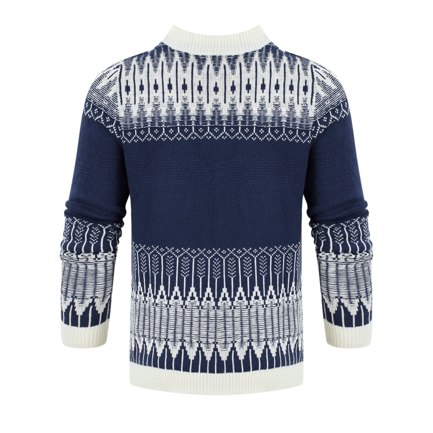 Men's Knitted Sweater Fashion Long - sleeved Pullover Tops Fall And Winter Clothing - PratSN