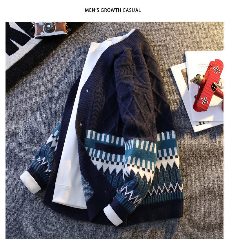 Men's Knitwear All - match Loose Warm Coat - PratSN