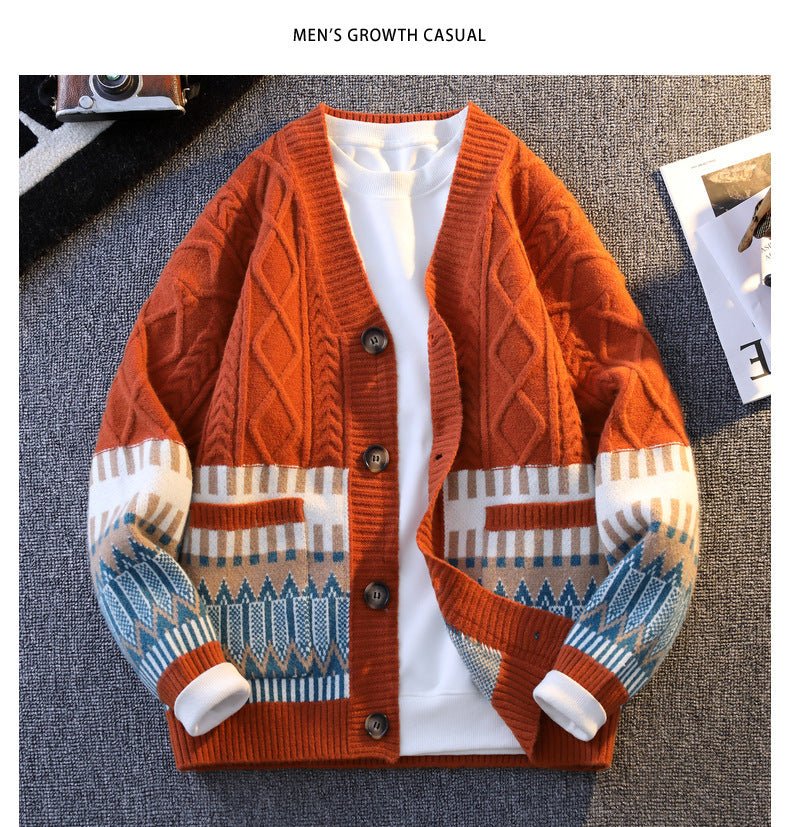 Men's Knitwear All - match Loose Warm Coat - PratSN