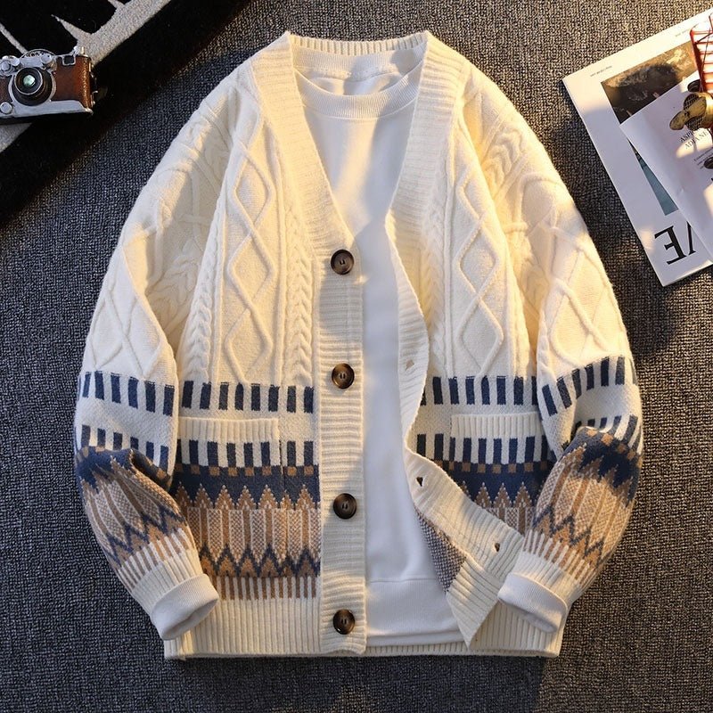 Men's Knitwear All - match Loose Warm Coat - PratSN