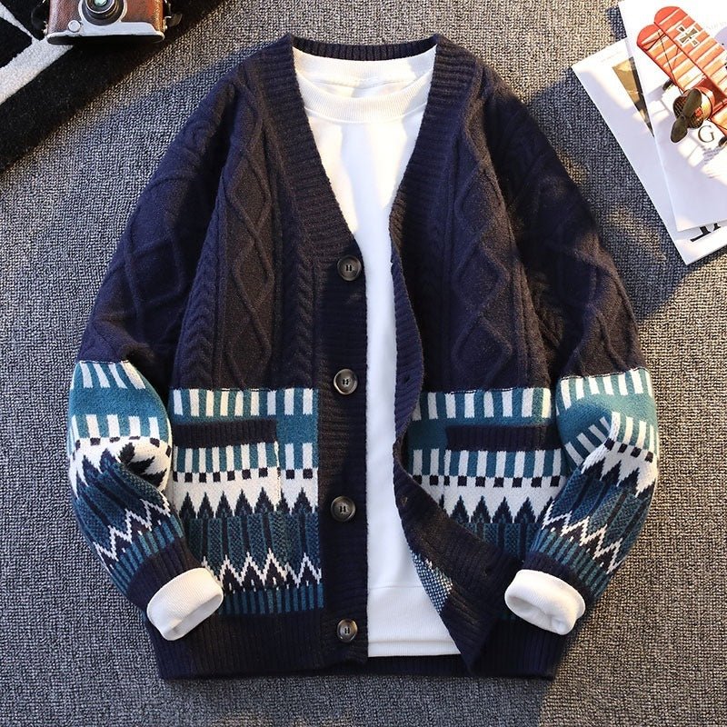Men's Knitwear All - match Loose Warm Coat - PratSN