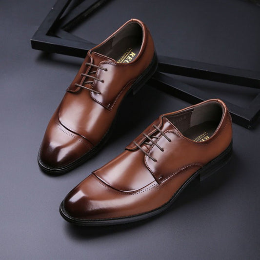 Men's Leather Cross - border Leather Shoes - PratSN