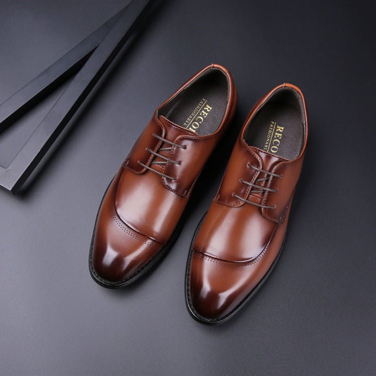 Men's Leather Cross - border Leather Shoes - PratSN