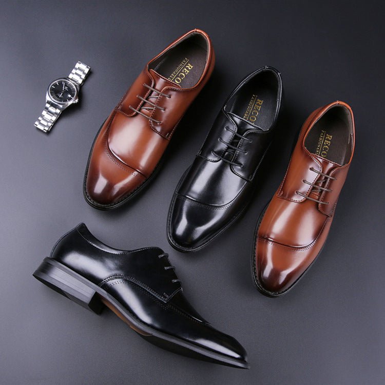 Men's Leather Cross - border Leather Shoes - PratSN