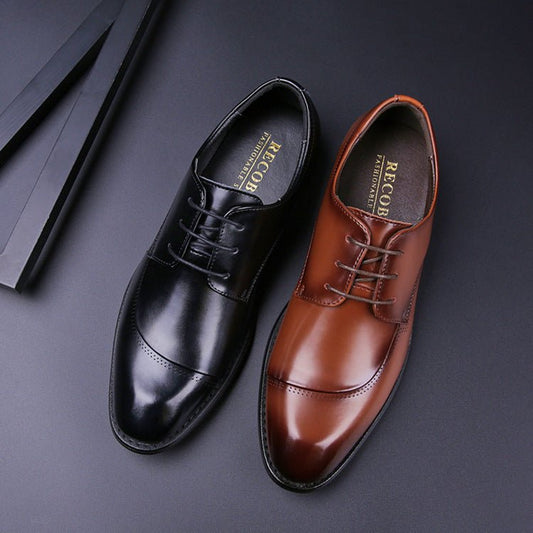 Men's Leather Cross - border Leather Shoes - PratSN