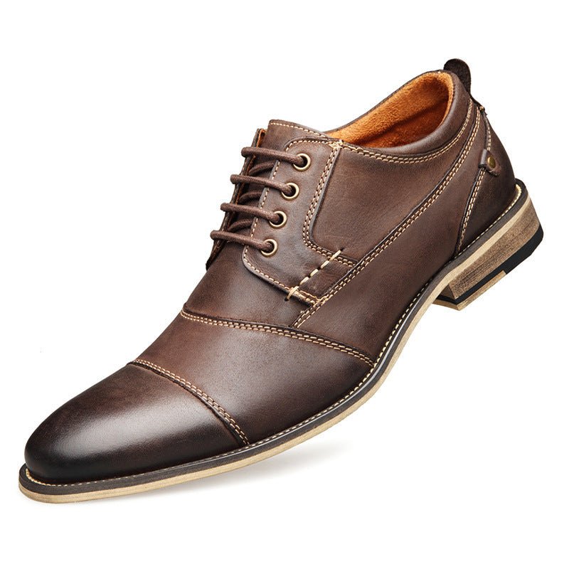 Men's Leather lace - up casual shoes - PratSN