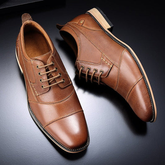 Men's Leather lace - up casual shoes - PratSN