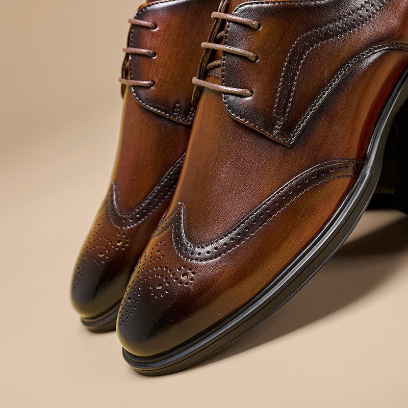 Men's Leather Shoes Business Shoes Casual - PratSN