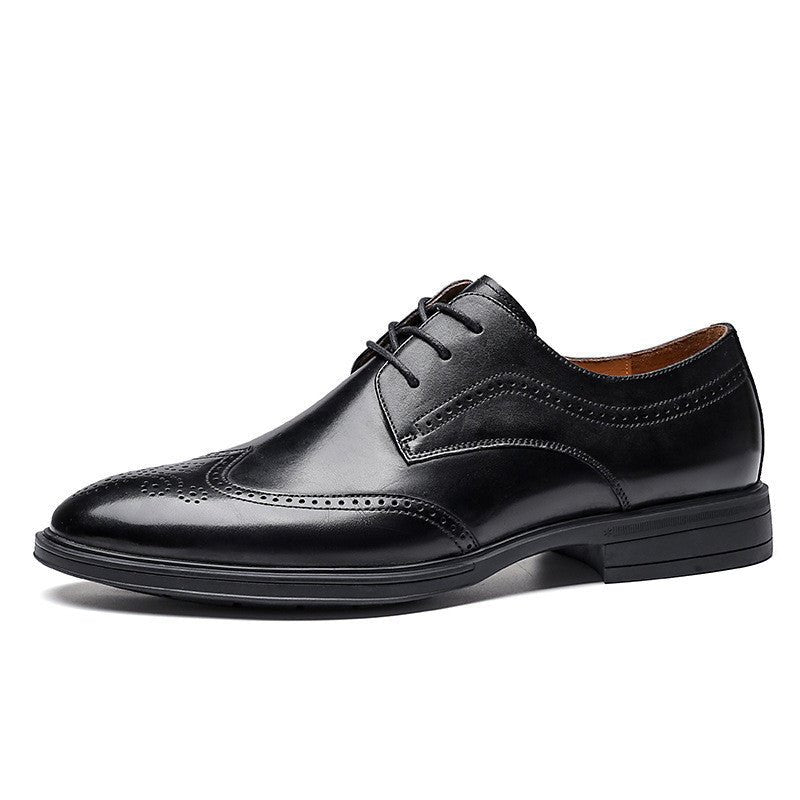 Men's Leather Shoes Business Shoes Casual - PratSN