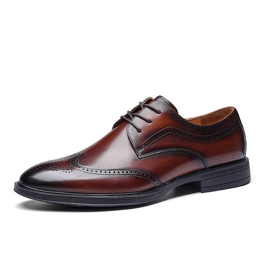 Men's Leather Shoes Business Shoes Casual - PratSN