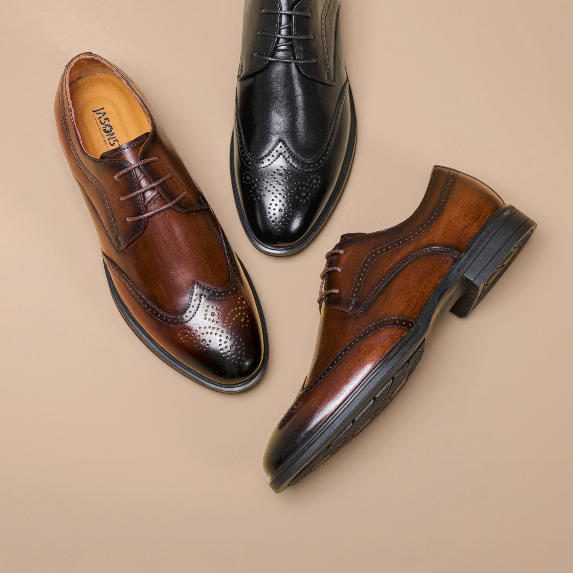 Men's Leather Shoes Business Shoes Casual - PratSN