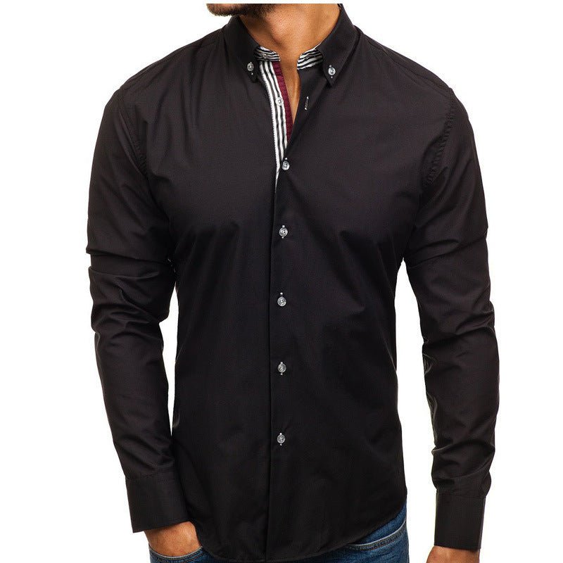 Men's Long - sleeved Shirt Fashion - PratSN