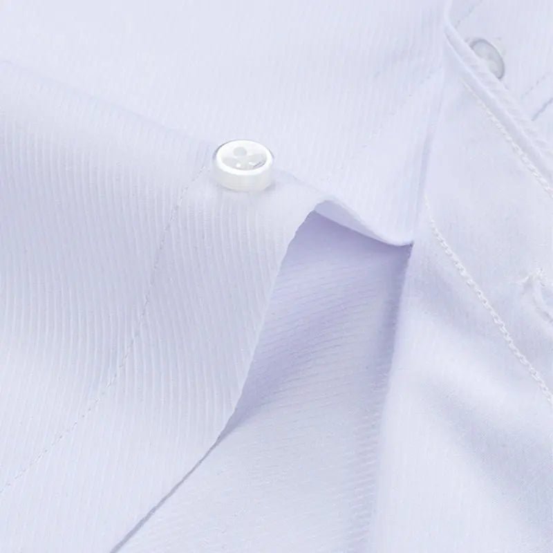 Men's long - sleeved shirt tooling Business casual no - iron top plain high - quality spring and summer slim comfortable fashion - PratSN