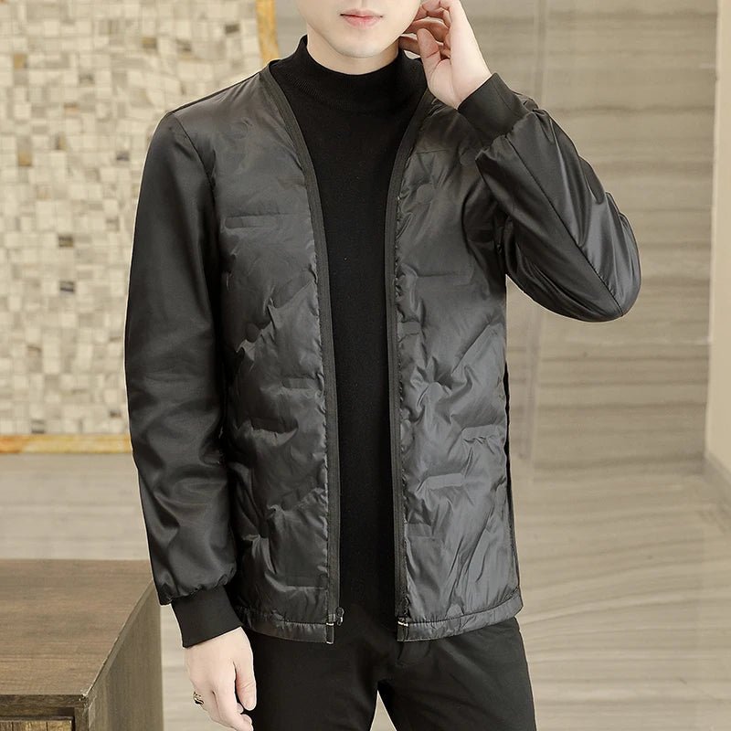 Men's Long Wool Coat High Quality Trendy Fashion Handsome Solid Color Wool Trench Coat with Removable Thickened down Inner Liner - PratSN