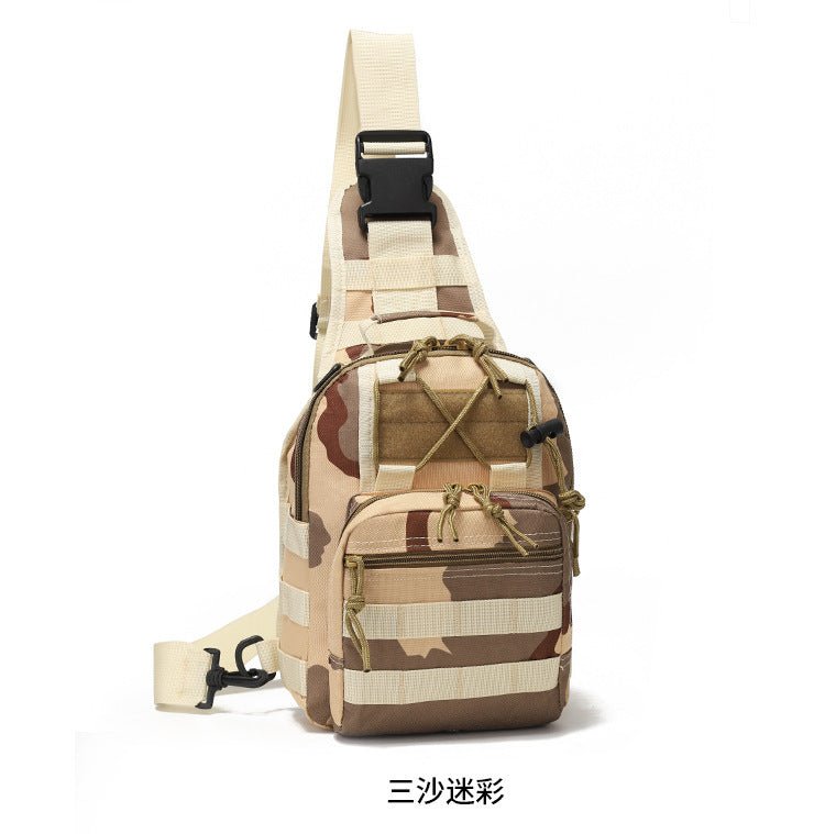 Men's Oxford Cloth Cycling Bag Outdoor Sports Small Chest Pannier Bag - PratSN
