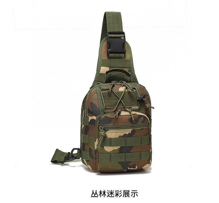 Men's Oxford Cloth Cycling Bag Outdoor Sports Small Chest Pannier Bag - PratSN