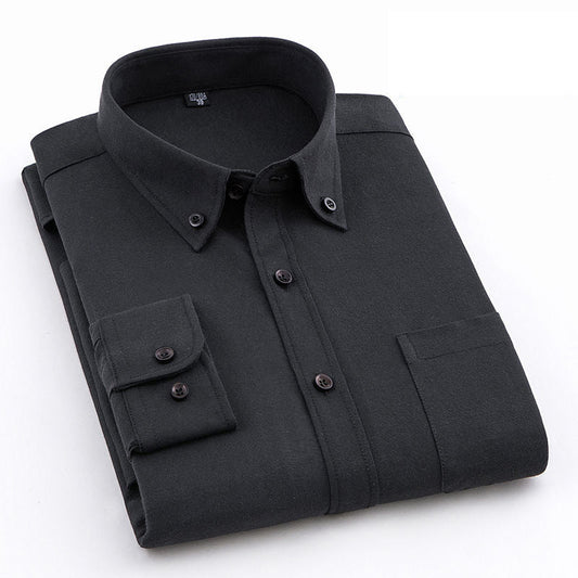 Men's Oxford Pure Color Slim Shirt - PratSN