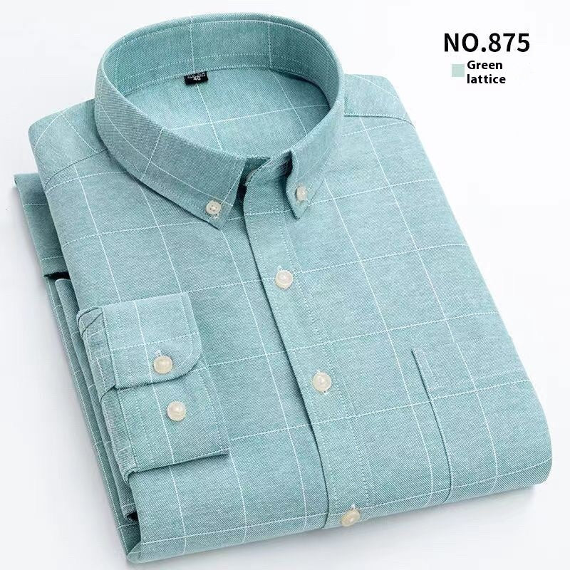 Men's Oxford Pure Color Slim Shirt - PratSN