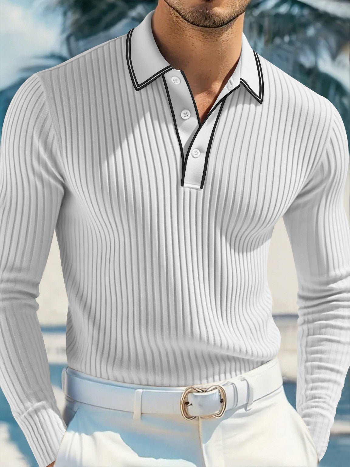 Men's POLO Long - sleeved Shirt - PratSN