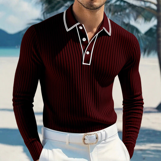 Men's POLO Long - sleeved Shirt - PratSN