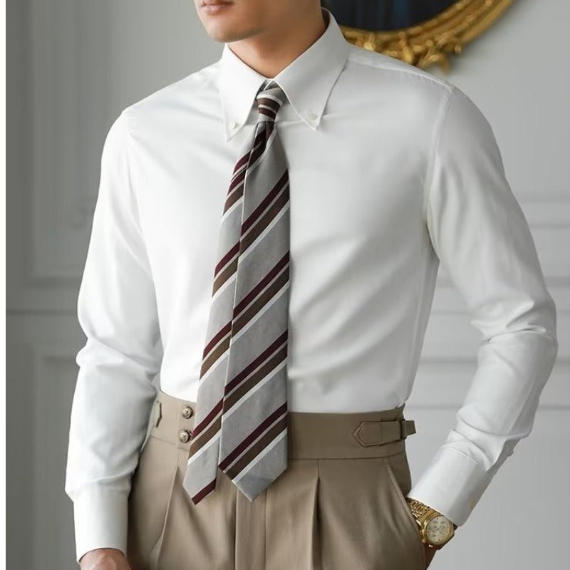 Men's Pure Color Trendy Shirt - PratSN