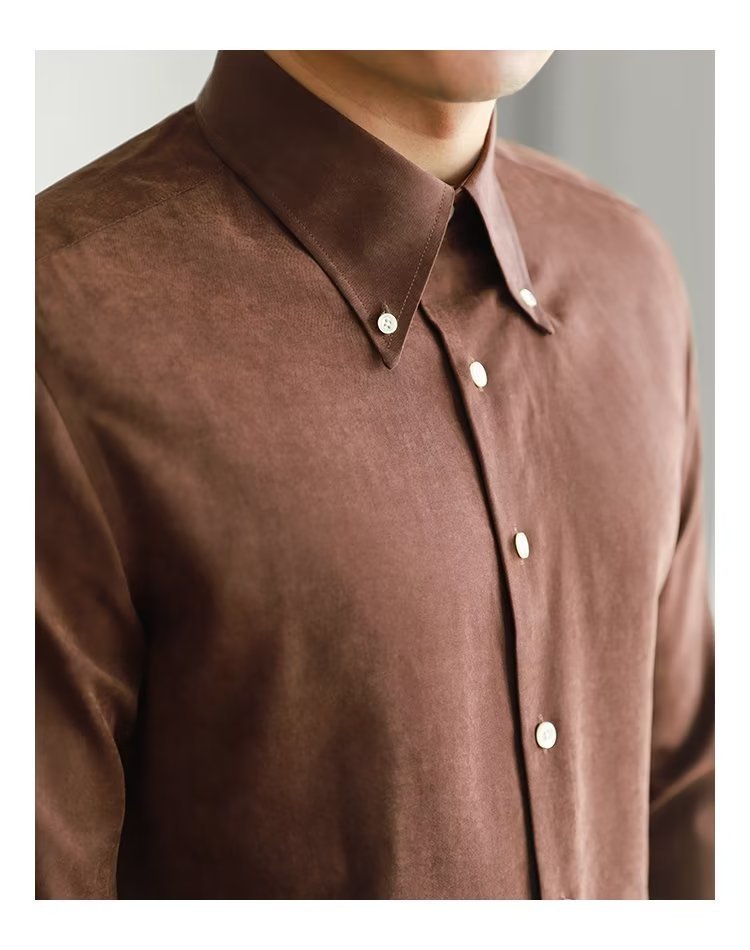 Men's Pure Color Trendy Shirt - PratSN