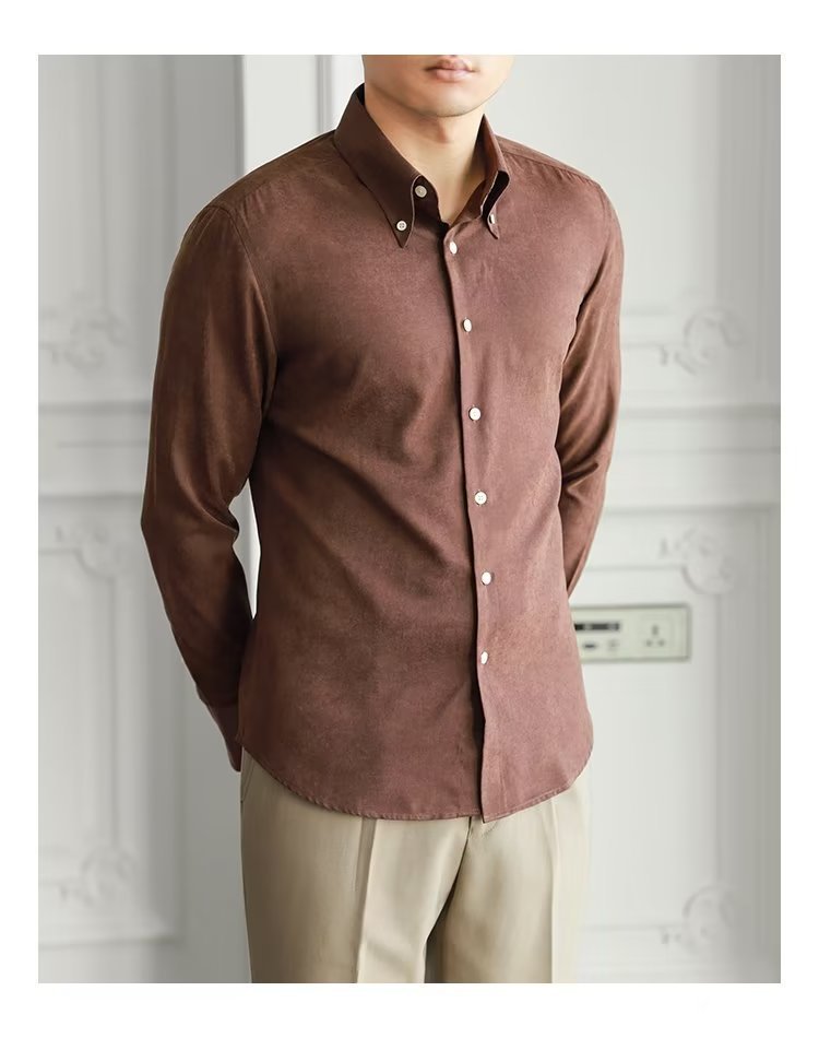 Men's Pure Color Trendy Shirt - PratSN