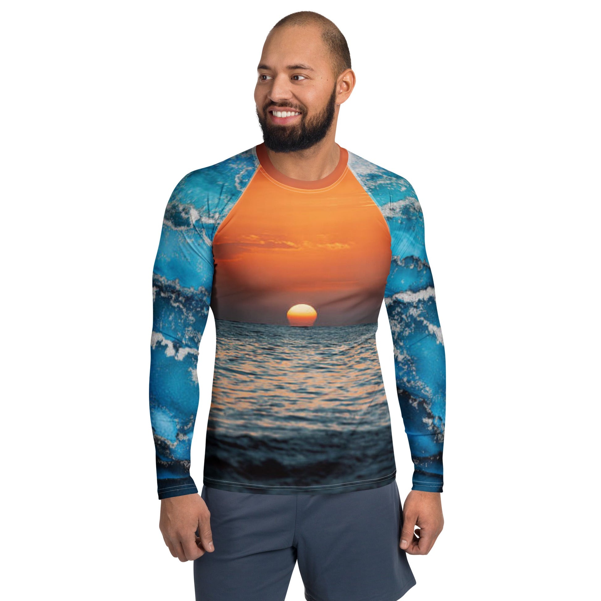 Men's Rash Guard | Men's Long Sleeve UPF 50+ Quick - Dry Shirt - PratSN
