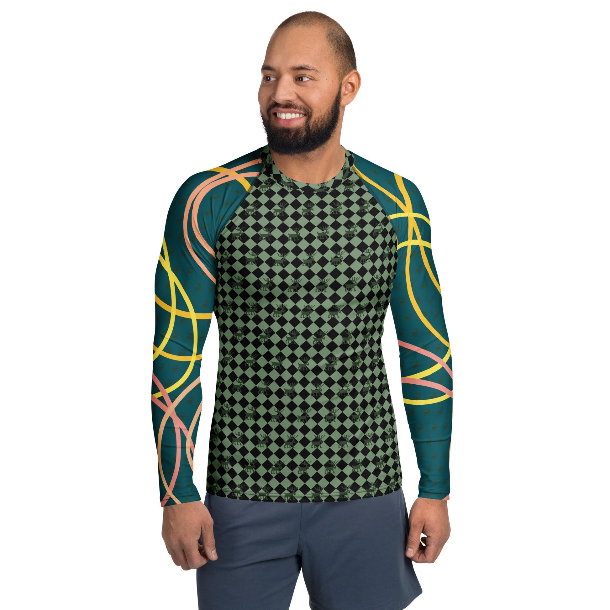 Men's Rash Guard | Men's Long Sleeve UPF 50+ Quick - Dry Shirt - PratSN