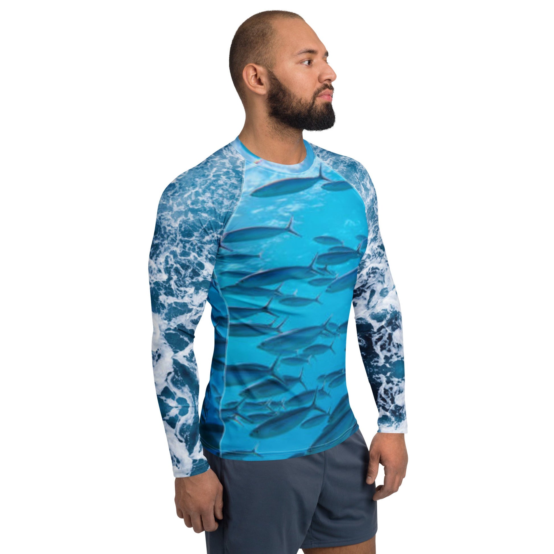 Men's Rash Guard | Men's Long Sleeve UPF 50+ Quick - Dry Shirt - PratSN