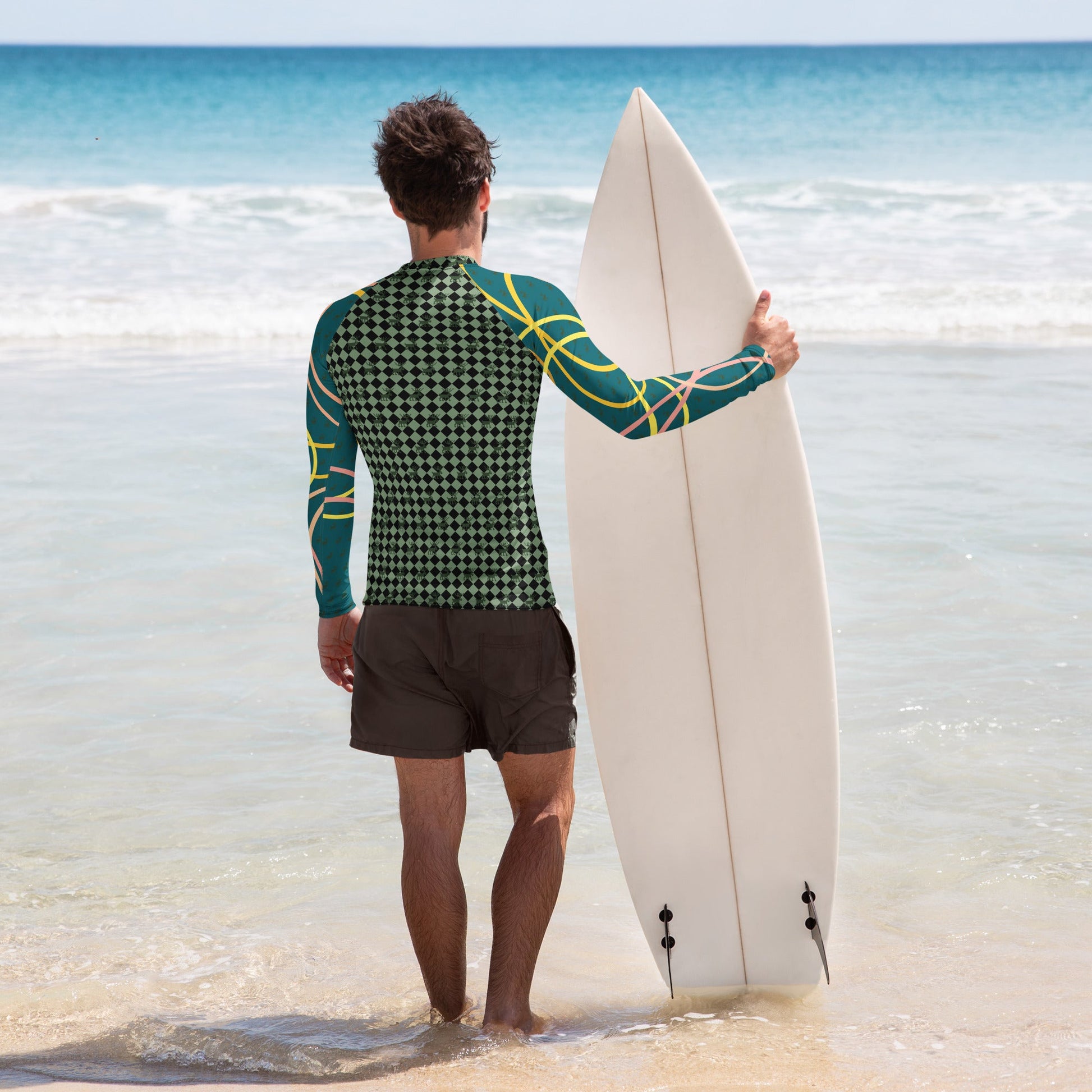 Men's Rash Guard | Men's Long Sleeve UPF 50+ Quick - Dry Shirt - PratSN