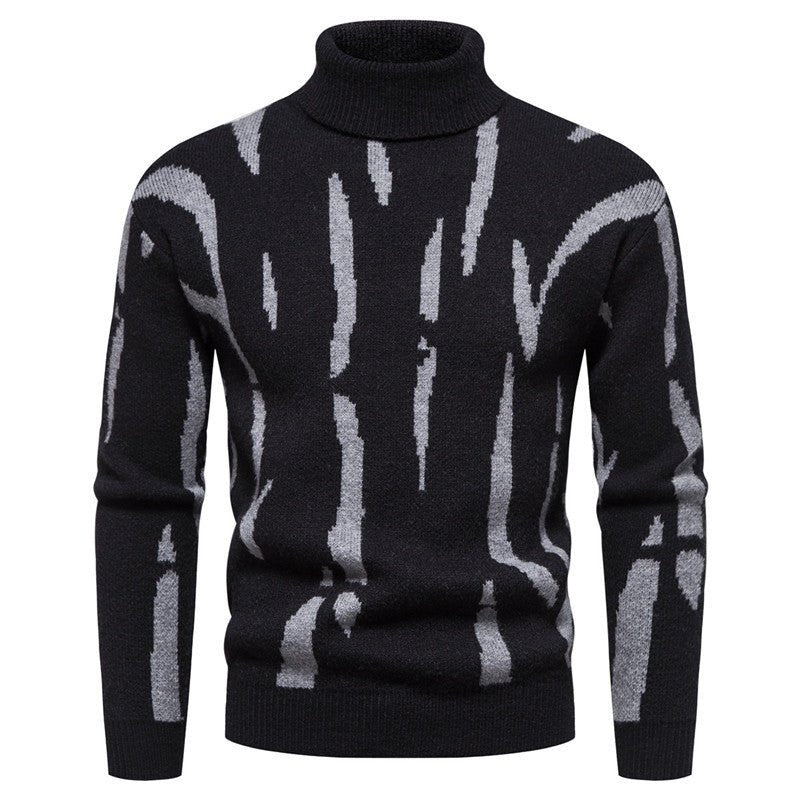 Men's Round Neck Plaid Jacquard Super Soft Sweater Casual - PratSN