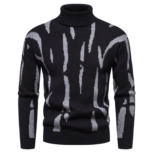 Men's Round Neck Plaid Jacquard Super Soft Sweater Casual - PratSN