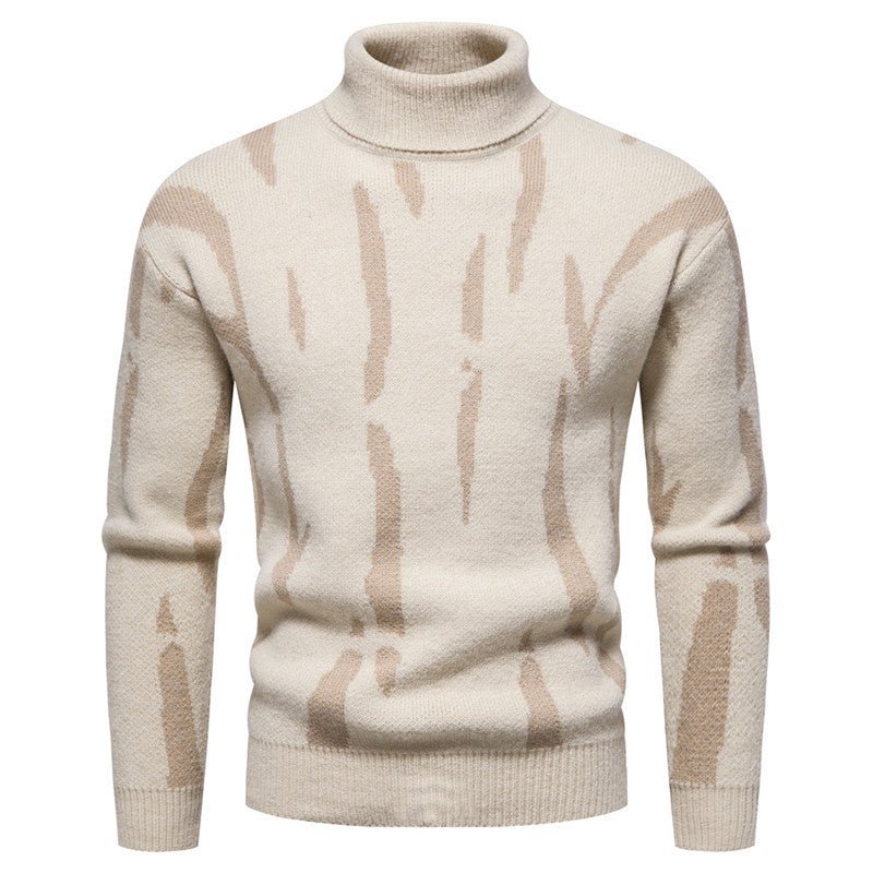 Men's Round Neck Plaid Jacquard Super Soft Sweater Casual - PratSN