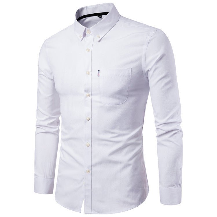 Men's Shirts Slim Long Sleeve Dress Shirt - PratSN