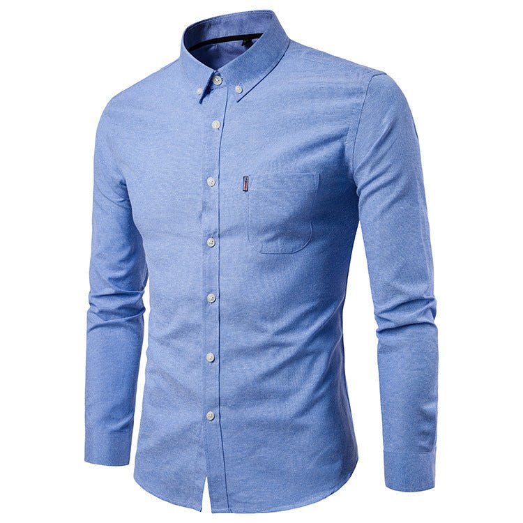 Men's Shirts Slim Long Sleeve Dress Shirt - PratSN