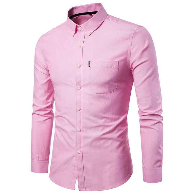 Men's Shirts Slim Long Sleeve Dress Shirt - PratSN