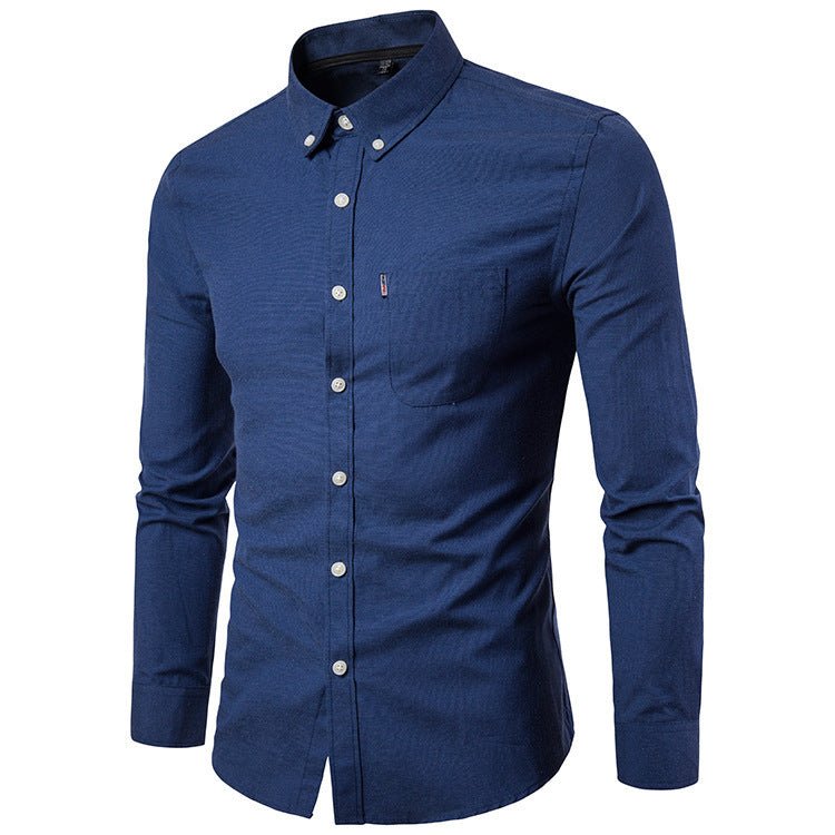 Men's Shirts Slim Long Sleeve Dress Shirt - PratSN