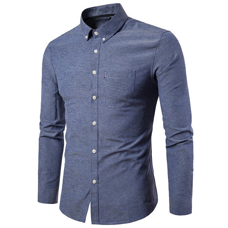 Men's Shirts Slim Long Sleeve Dress Shirt - PratSN