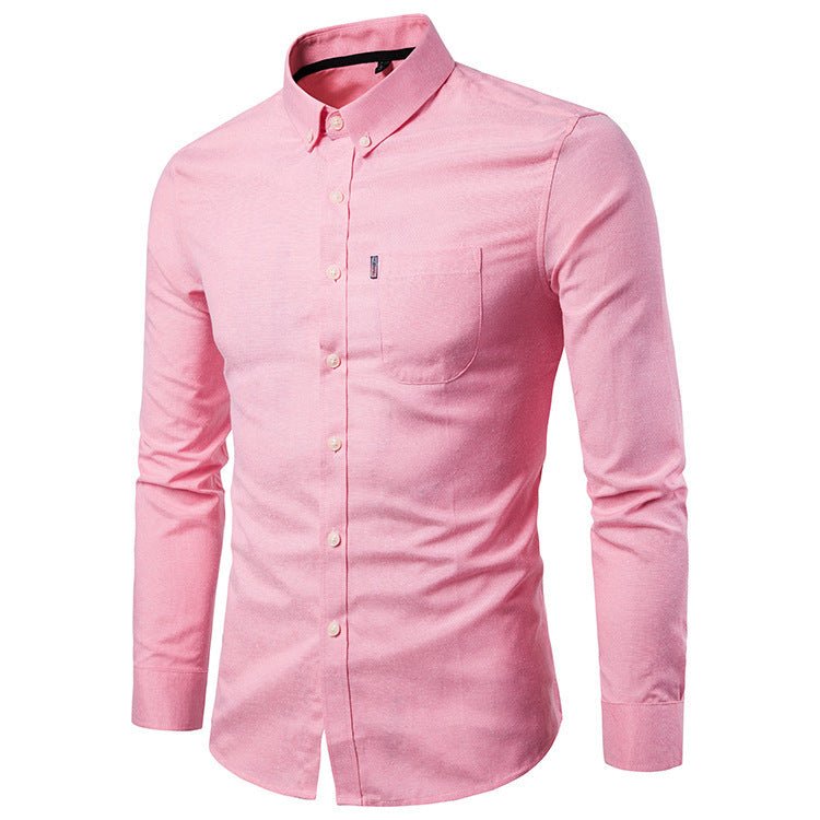 Men's Shirts Slim Long Sleeve Dress Shirt - PratSN