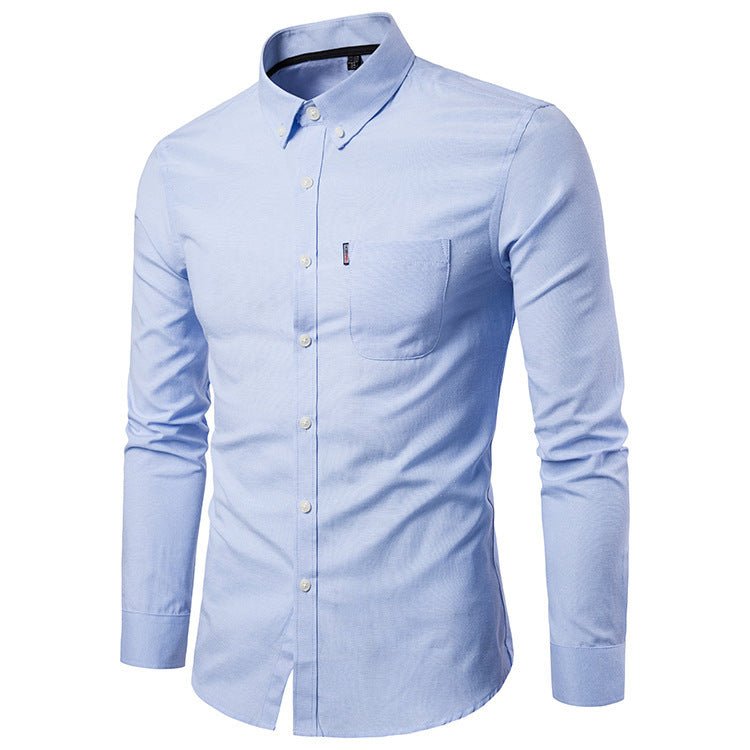 Men's Shirts Slim Long Sleeve Dress Shirt - PratSN
