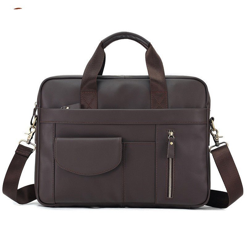 Men's Simple Casual Men's Real - leather Handbag - PratSN