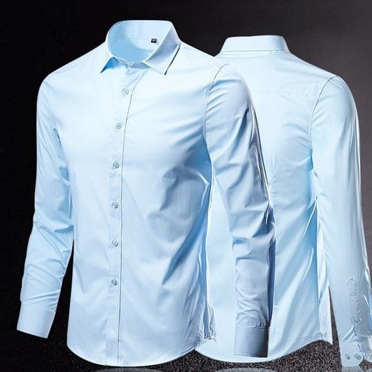 Men's Simple Trendy Long - sleeve Slim Shirt - PratSN