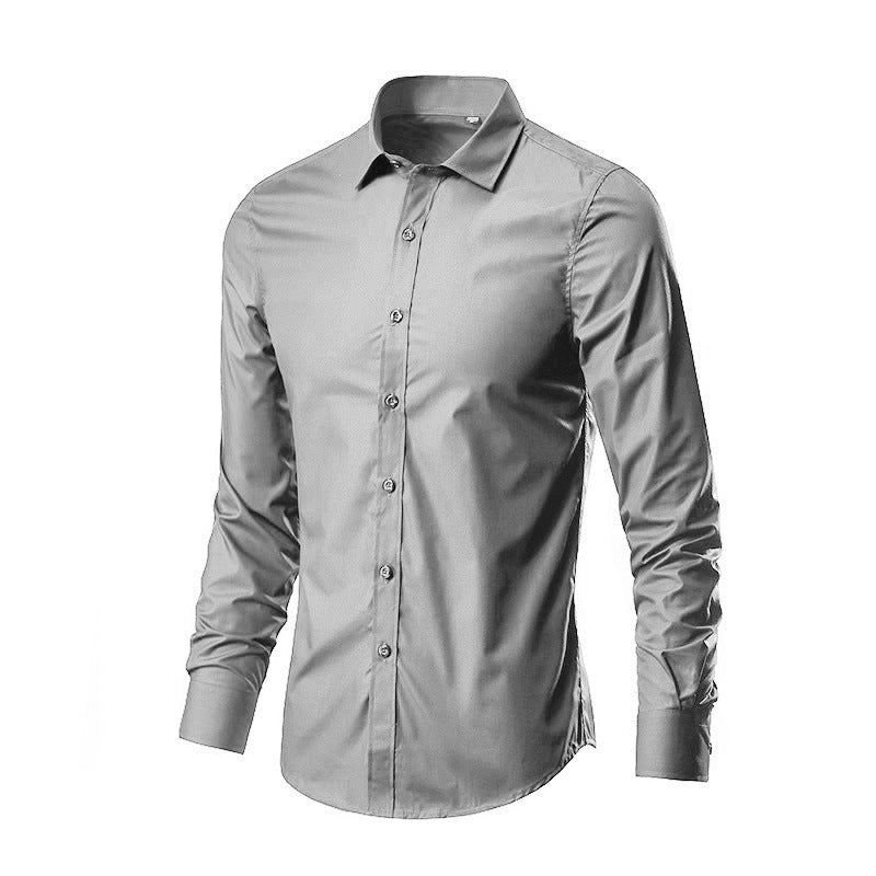 Men's Simple Trendy Long - sleeve Slim Shirt - PratSN