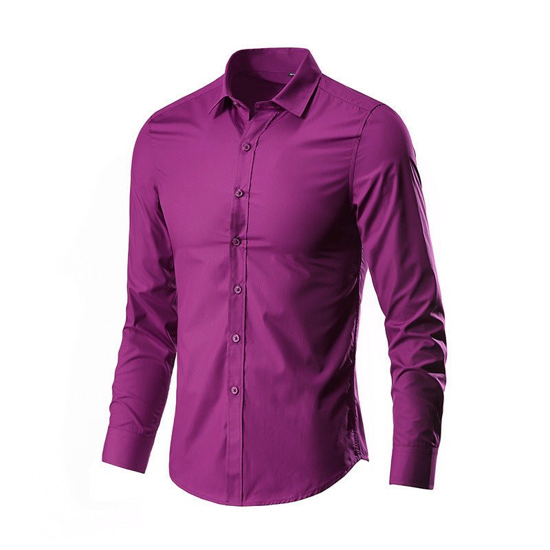 Men's Simple Trendy Long - sleeve Slim Shirt - PratSN
