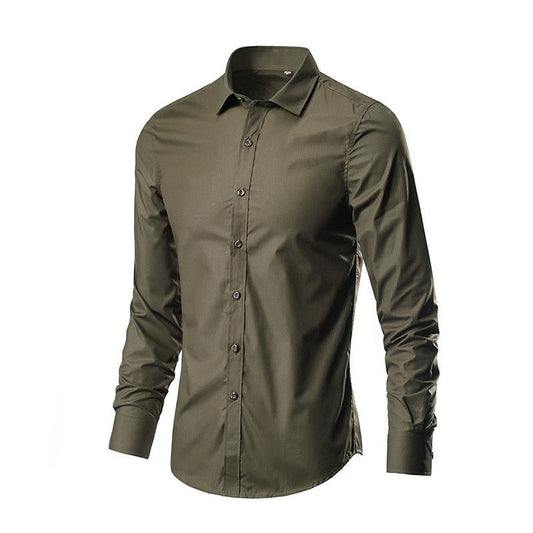 Men's Simple Trendy Long - sleeve Slim Shirt - PratSN