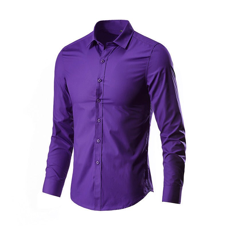 Men's Simple Trendy Long - sleeve Slim Shirt - PratSN