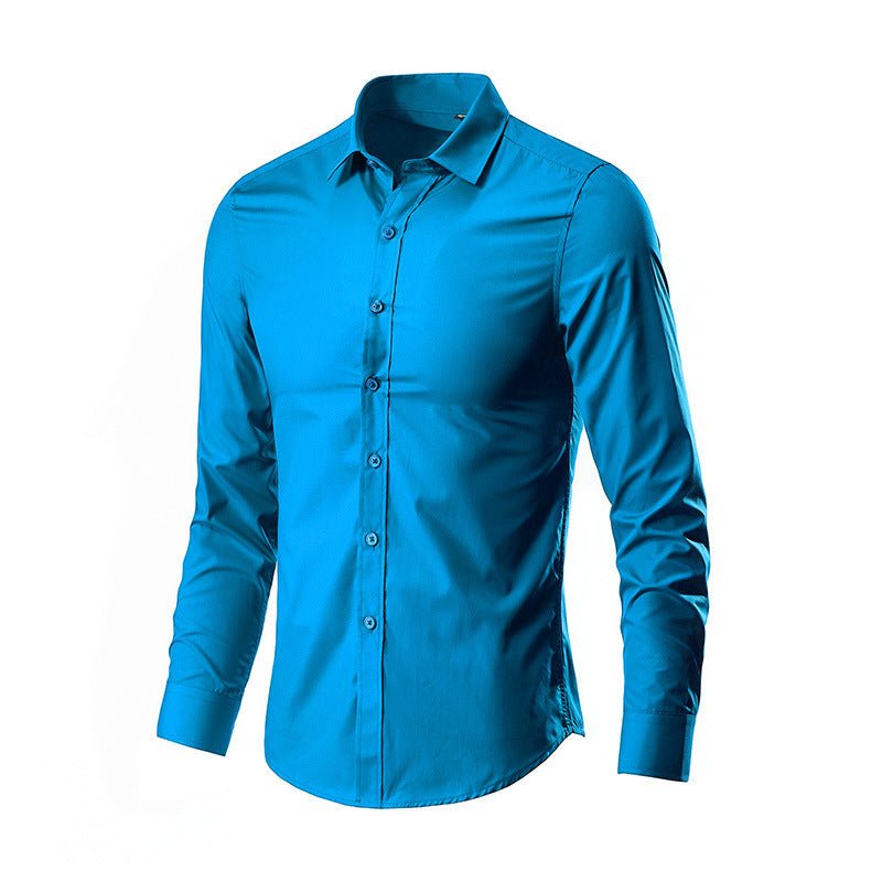 Men's Simple Trendy Long - sleeve Slim Shirt - PratSN