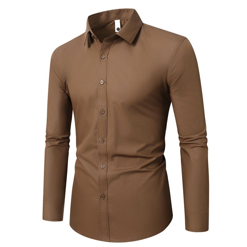 Men's Simple Trendy Long - sleeve Slim Shirt - PratSN